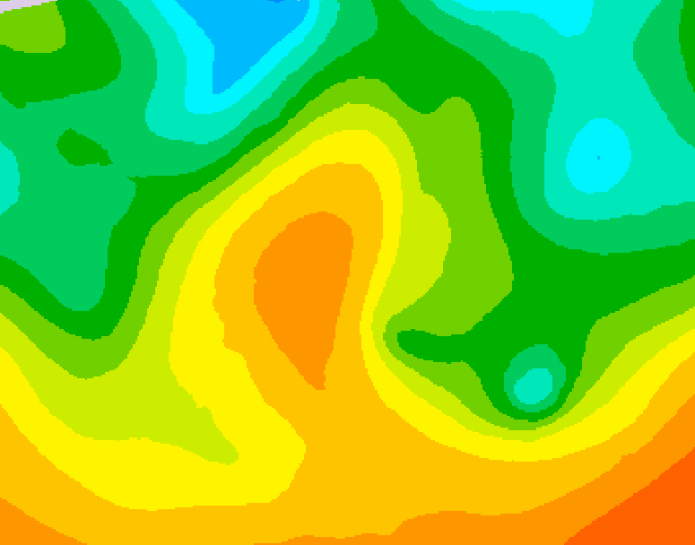 GDPS 500 millibar geopotential height 126 hour forecast chart for Canada based on 2026/05/26 0000Z data