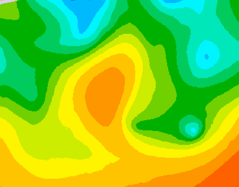 GDPS 500 millibar geopotential height 132 hour forecast chart for Canada based on 2026/05/26 0000Z data