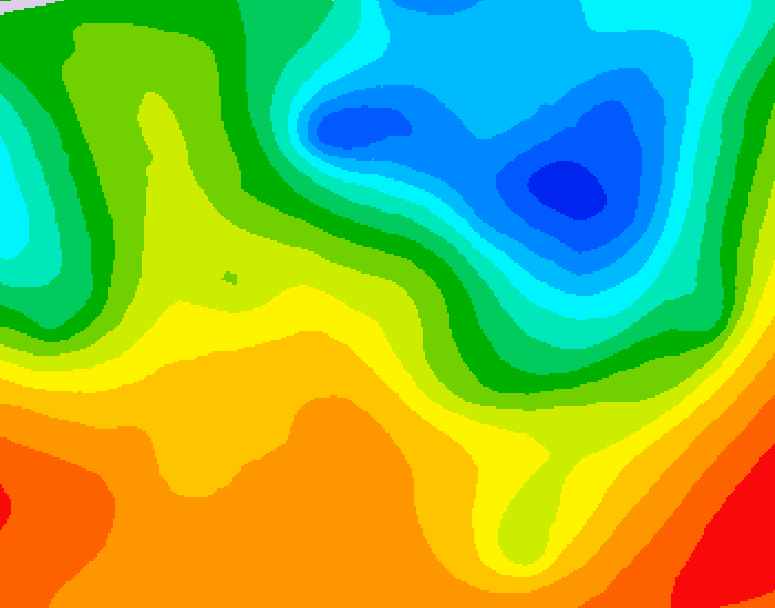 GDPS 500 millibar geopotential height 222 hour forecast chart for Canada based on 2026/05/26 0000Z data