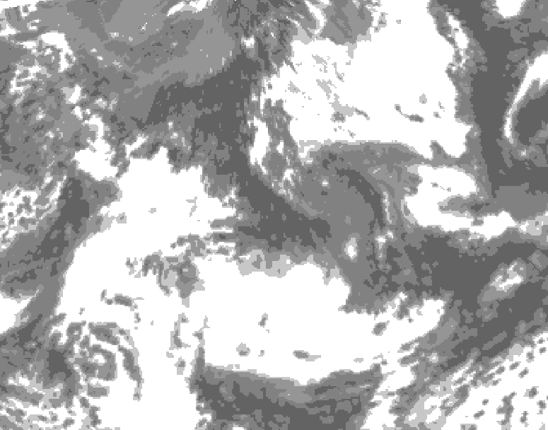GDPS total cloud 060 hour forecast chart for Canada based on 2026/05/26 0000Z data