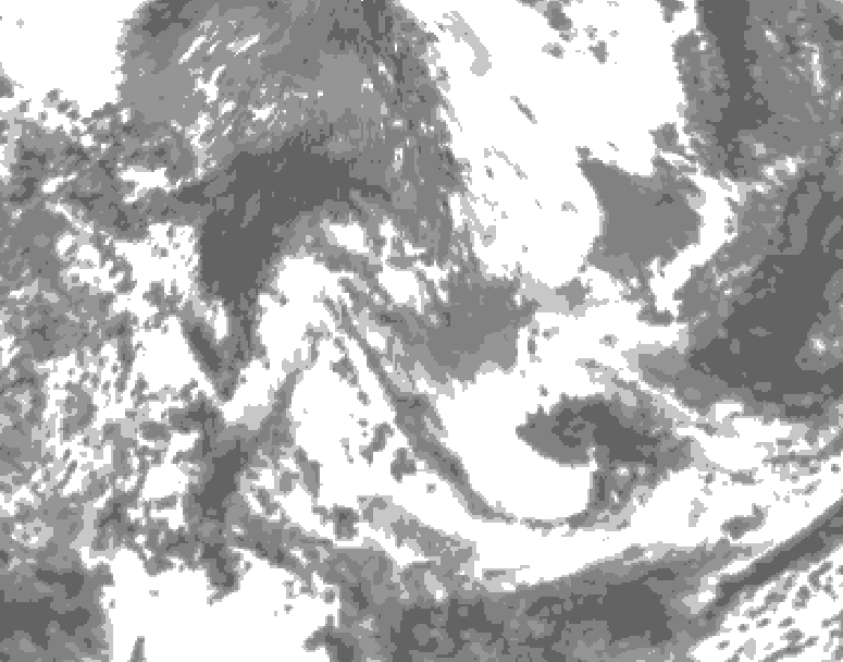 GDPS total cloud 108 hour forecast chart for Canada based on 2026/05/26 0000Z data