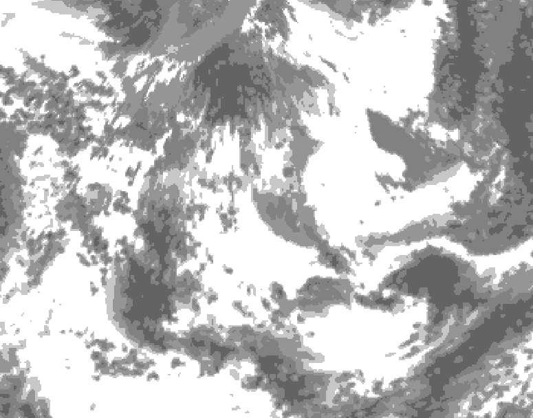GDPS total cloud 126 hour forecast chart for Canada based on 2026/05/26 0000Z data