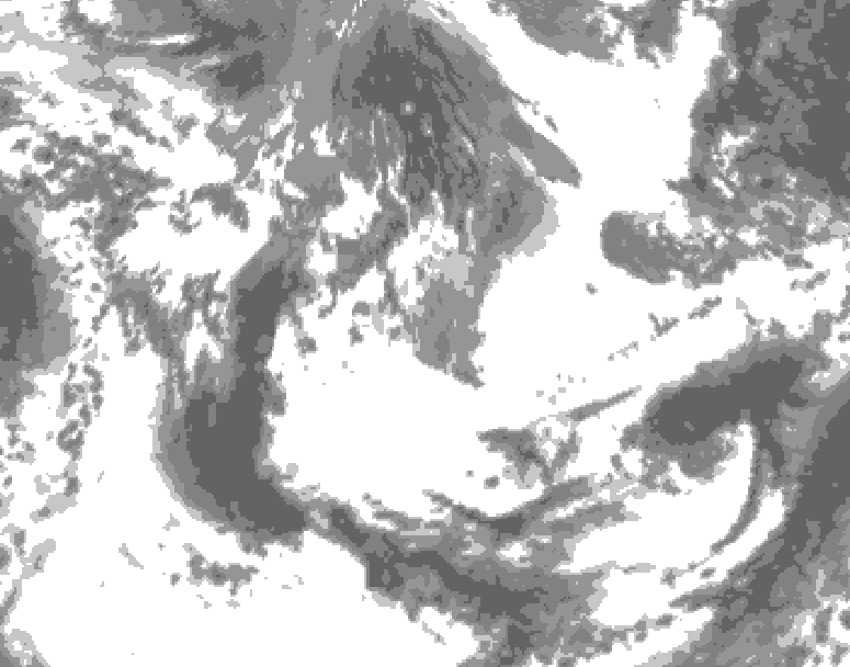 GDPS total cloud 138 hour forecast chart for Canada based on 2026/05/26 0000Z data