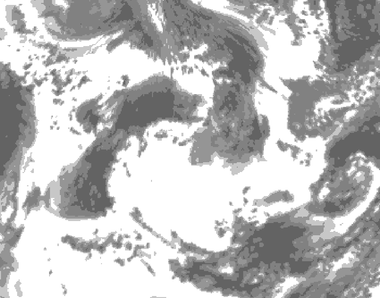 GDPS total cloud 156 hour forecast chart for Canada based on 2026/05/26 0000Z data