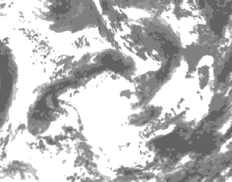 GDPS total cloud 168 hour forecast chart for Canada based on 2026/05/26 0000Z data