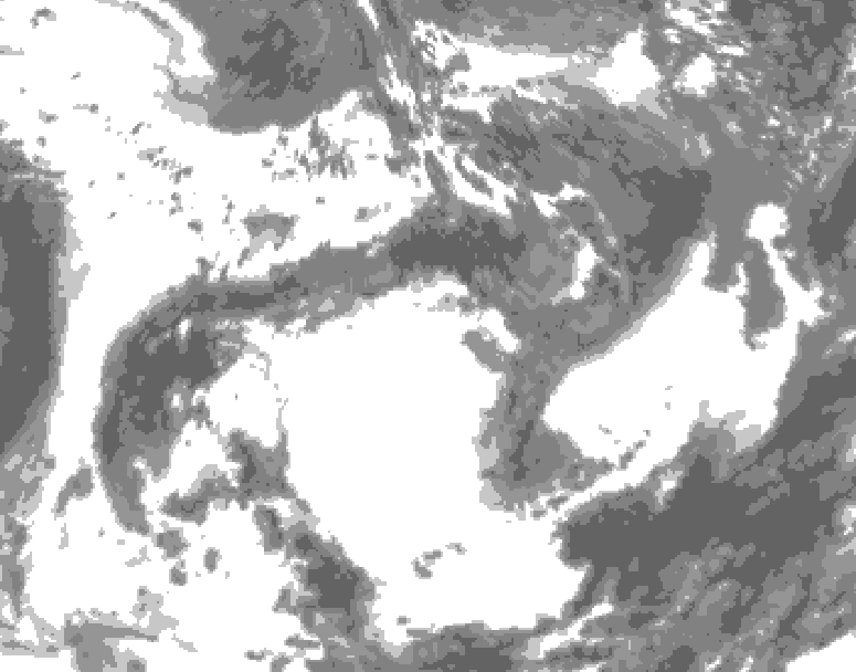 GDPS total cloud 174 hour forecast chart for Canada based on 2026/05/26 0000Z data