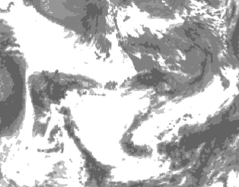 GDPS total cloud 186 hour forecast chart for Canada based on 2026/05/26 0000Z data