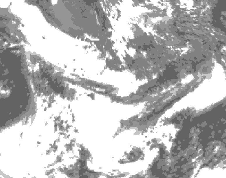 GDPS total cloud 198 hour forecast chart for Canada based on 2026/05/26 0000Z data
