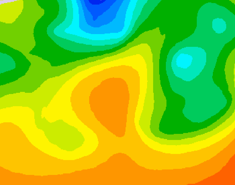 GDPS 500 millibar geopotential height 096 hour forecast chart for Canada based on 2026/05/28 0000Z data