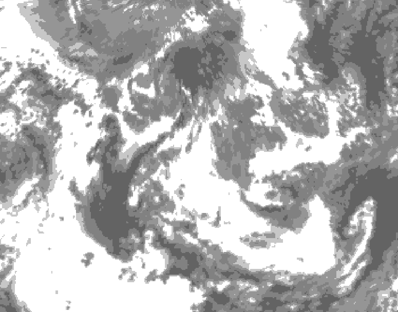 GDPS total cloud 084 hour forecast chart for Canada based on 2026/05/28 0000Z data