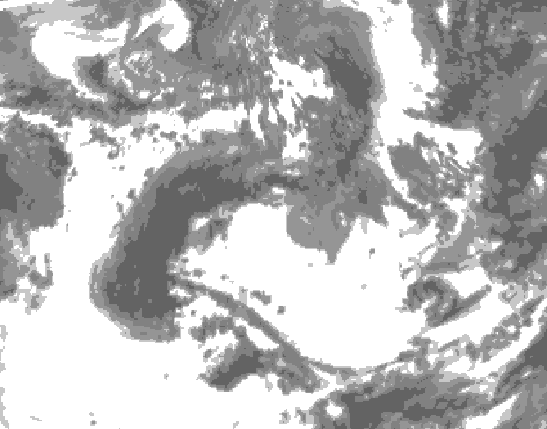 GDPS total cloud 108 hour forecast chart for Canada based on 2026/05/28 0000Z data