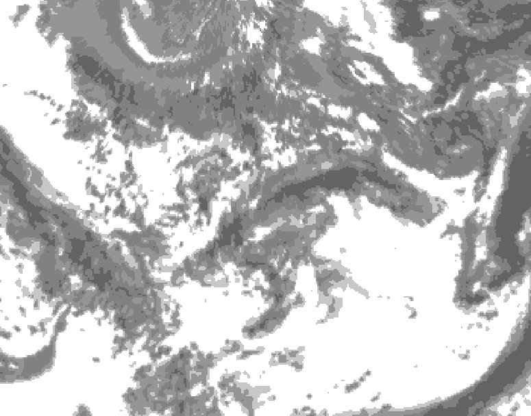 GDPS total cloud 168 hour forecast chart for Canada based on 2026/05/28 0000Z data