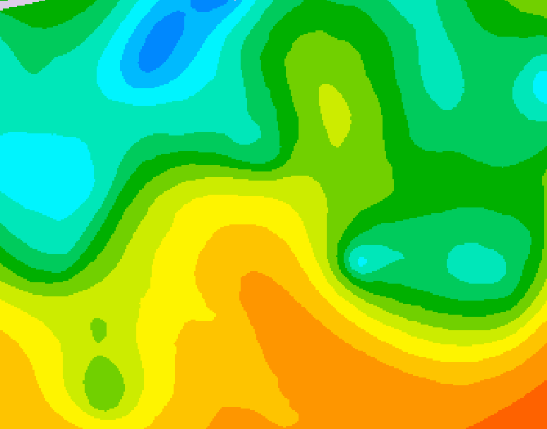 GDPS 500 millibar geopotential height 012 hour forecast chart for Canada based on 2026/05/29 0000Z data