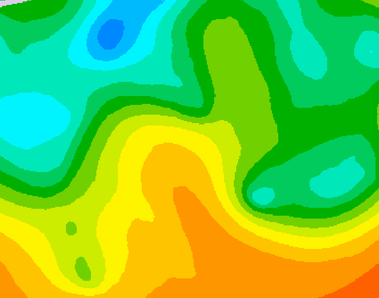 GDPS 500 millibar geopotential height 006 hour forecast chart for Canada based on 2026/05/29 1200Z data