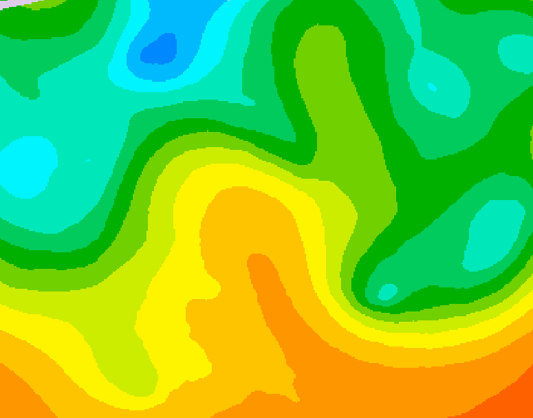 GDPS 500 millibar geopotential height 012 hour forecast chart for Canada based on 2026/05/29 1200Z data