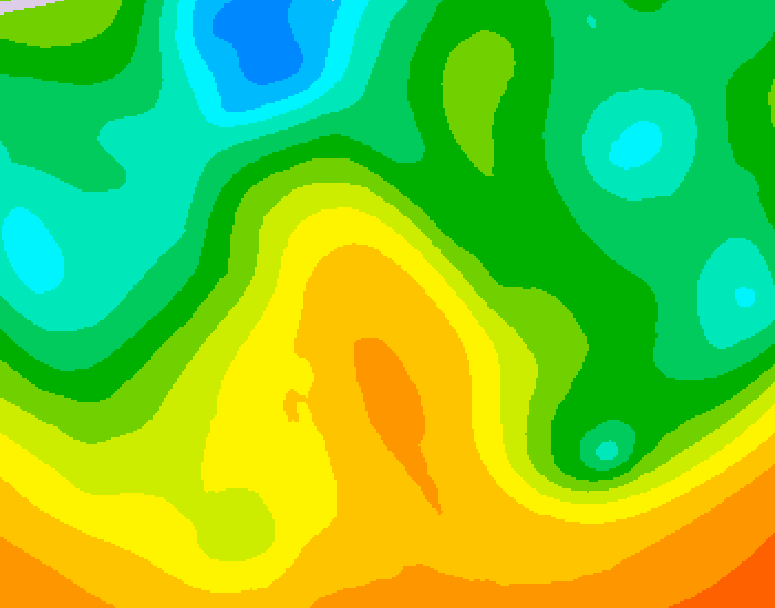 GDPS 500 millibar geopotential height 024 hour forecast chart for Canada based on 2026/05/29 1200Z data