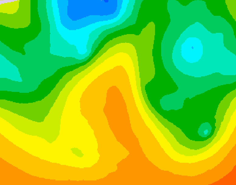 GDPS 500 millibar geopotential height 042 hour forecast chart for Canada based on 2026/05/29 1200Z data