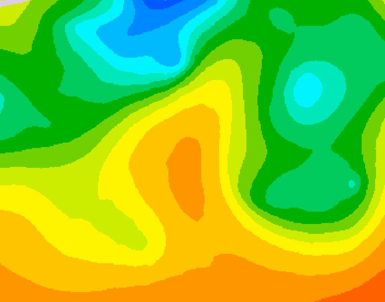 GDPS 500 millibar geopotential height 054 hour forecast chart for Canada based on 2026/05/29 1200Z data