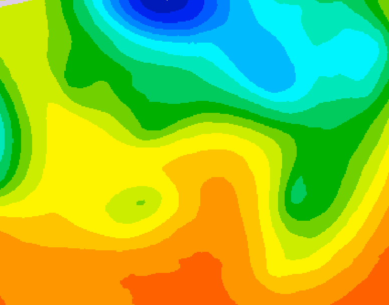GDPS 500 millibar geopotential height 102 hour forecast chart for Canada based on 2026/05/29 1200Z data