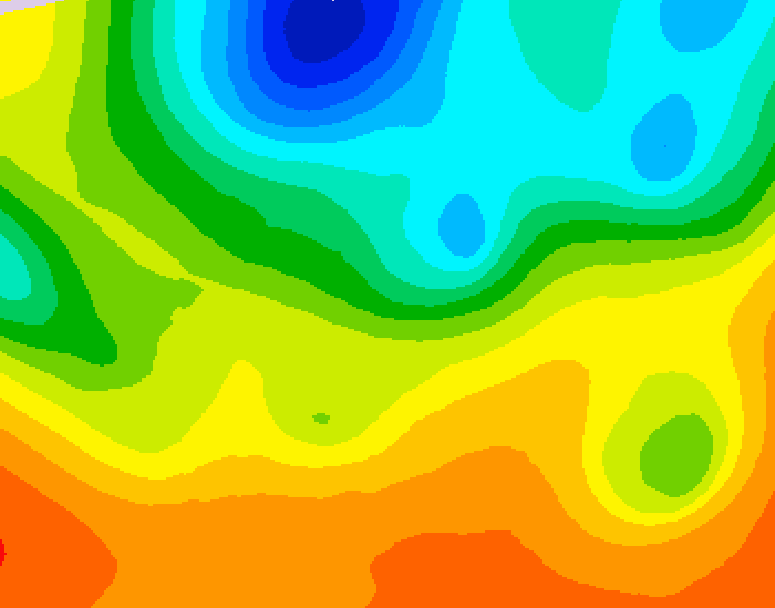 GDPS 500 millibar geopotential height 132 hour forecast chart for Canada based on 2026/05/29 1200Z data