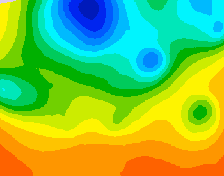 GDPS 500 millibar geopotential height 150 hour forecast chart for Canada based on 2026/05/29 1200Z data