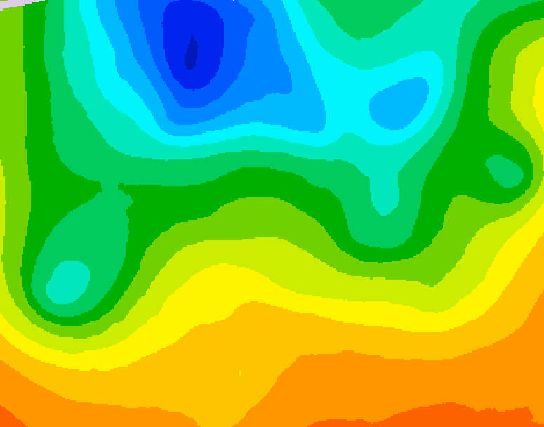 GDPS 500 millibar geopotential height 186 hour forecast chart for Canada based on 2026/05/29 1200Z data