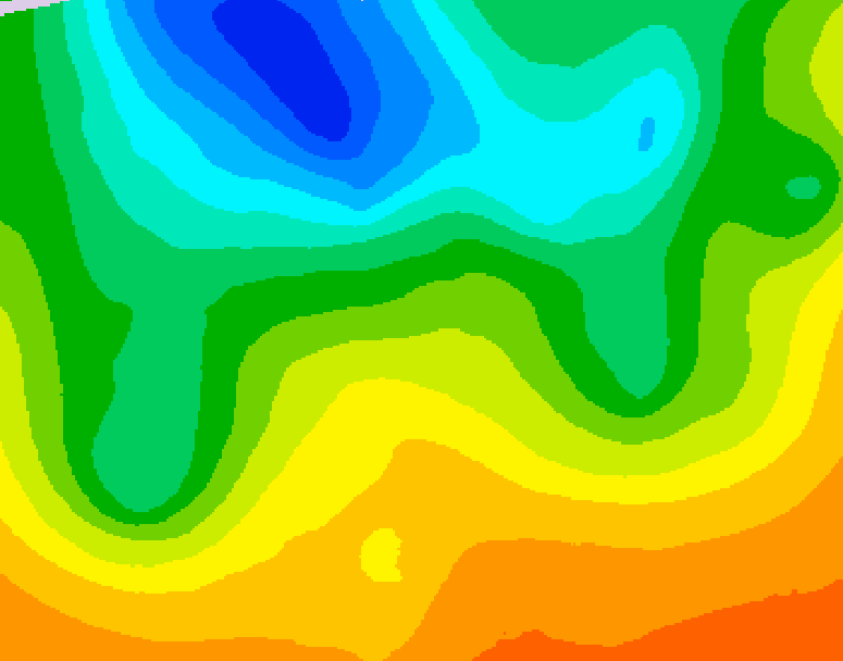 GDPS 500 millibar geopotential height 198 hour forecast chart for Canada based on 2026/05/29 1200Z data