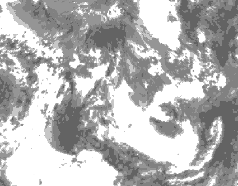 GDPS total cloud 060 hour forecast chart for Canada based on 2026/05/29 0000Z data
