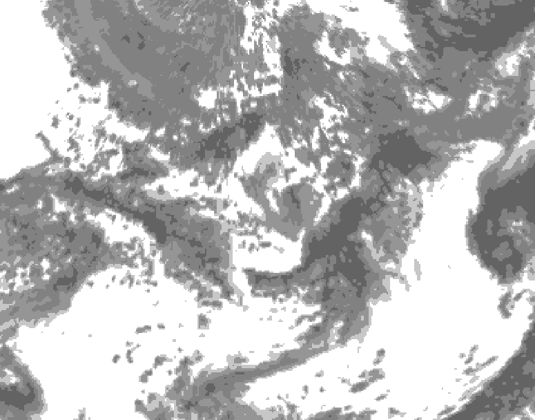 GDPS total cloud 168 hour forecast chart for Canada based on 2026/05/29 0000Z data