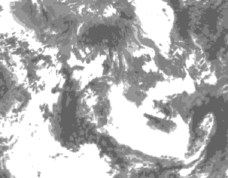 GDPS total cloud 048 hour forecast chart for Canada based on 2026/05/29 1200Z data