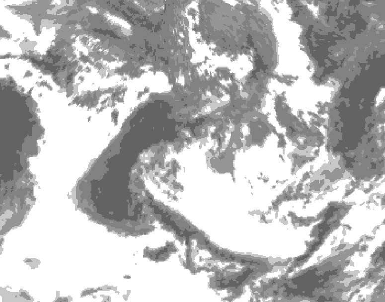 GDPS total cloud 078 hour forecast chart for Canada based on 2026/05/29 1200Z data