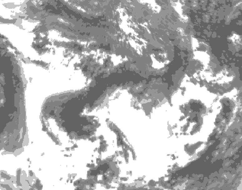 GDPS total cloud 096 hour forecast chart for Canada based on 2026/05/29 1200Z data