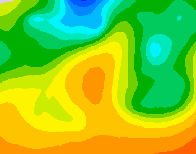 GDPS 500 millibar geopotential height 048 hour forecast chart for Canada based on 2026/05/30 0000Z data