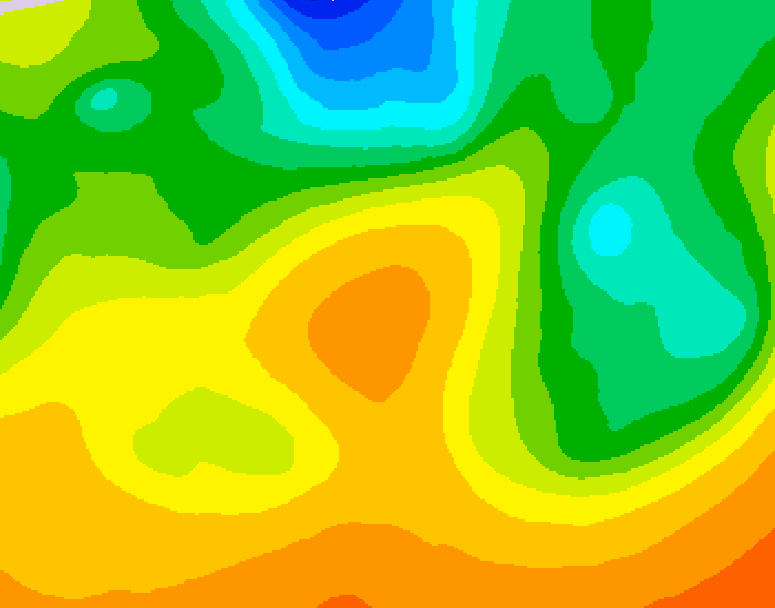 GDPS 500 millibar geopotential height 060 hour forecast chart for Canada based on 2026/05/30 0000Z data