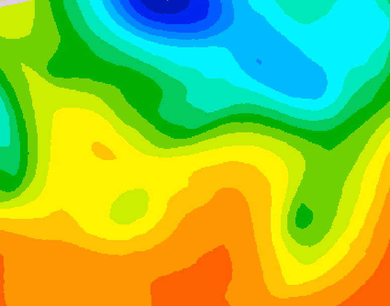 GDPS 500 millibar geopotential height 096 hour forecast chart for Canada based on 2026/05/30 0000Z data