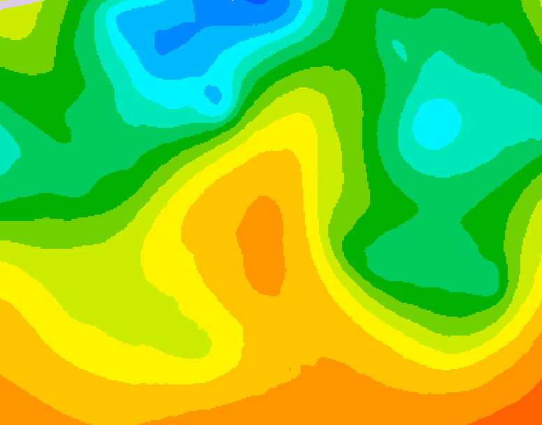 GDPS 500 millibar geopotential height 024 hour forecast chart for Canada based on 2026/05/30 1200Z data
