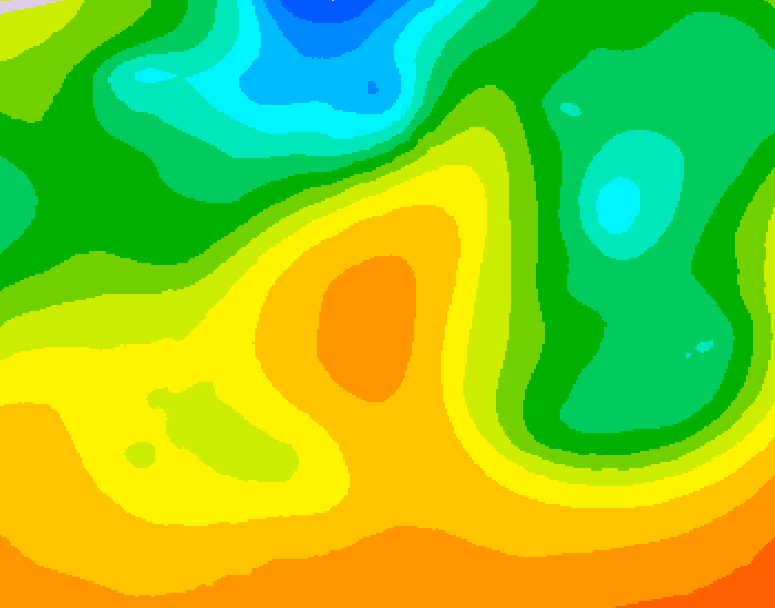 GDPS 500 millibar geopotential height 036 hour forecast chart for Canada based on 2026/05/30 1200Z data