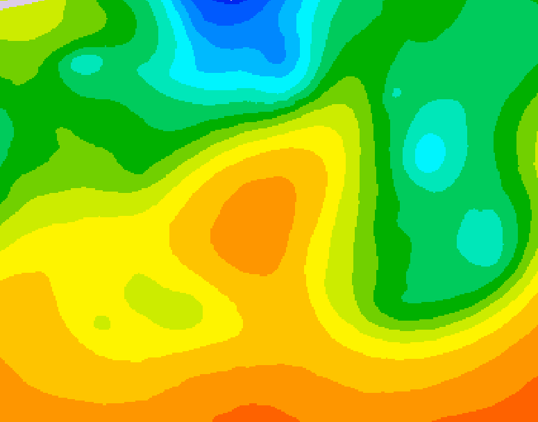 GDPS 500 millibar geopotential height 042 hour forecast chart for Canada based on 2026/05/30 1200Z data