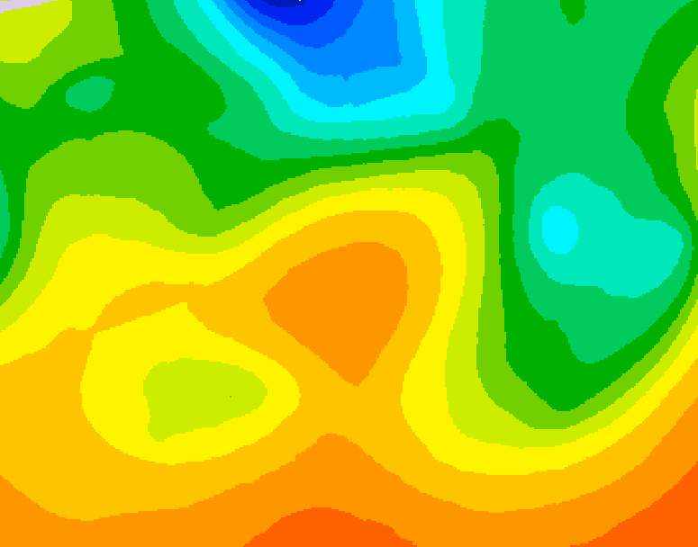 GDPS 500 millibar geopotential height 054 hour forecast chart for Canada based on 2026/05/30 1200Z data