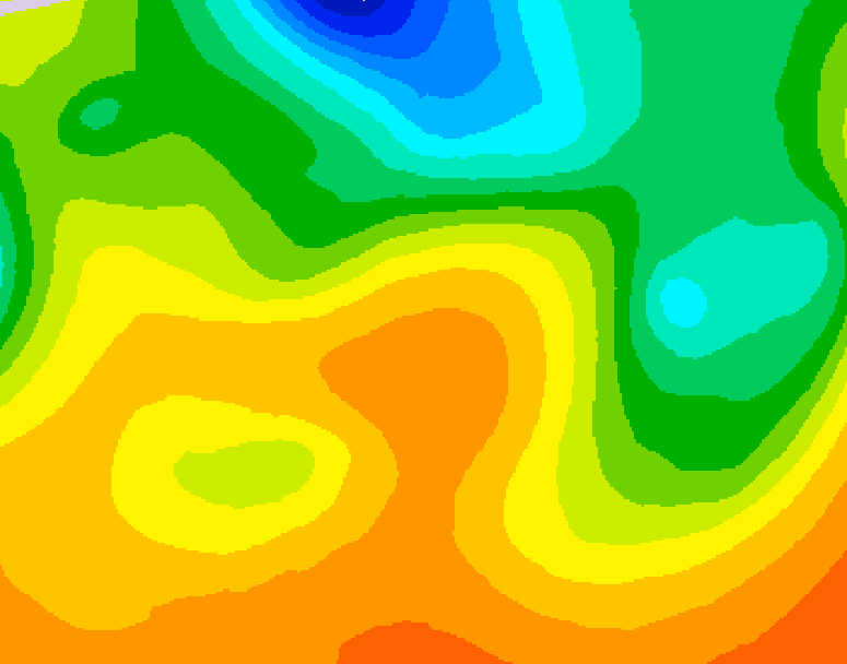 GDPS 500 millibar geopotential height 060 hour forecast chart for Canada based on 2026/05/30 1200Z data