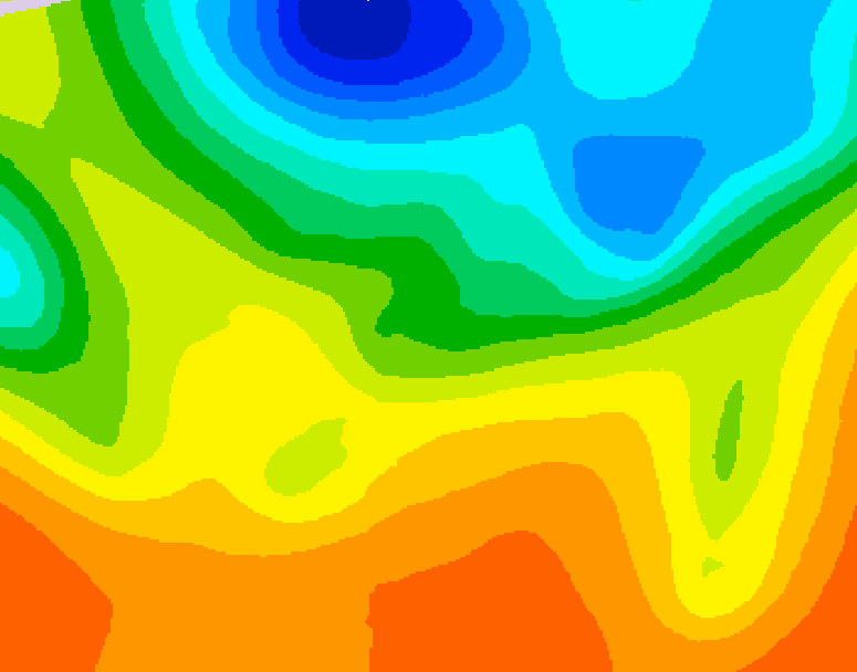 GDPS 500 millibar geopotential height 102 hour forecast chart for Canada based on 2026/05/30 1200Z data