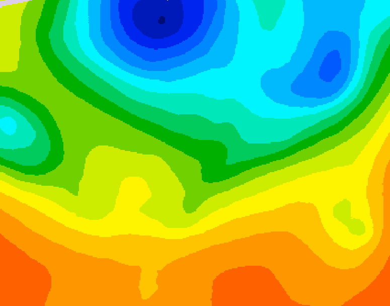 GDPS 500 millibar geopotential height 120 hour forecast chart for Canada based on 2026/05/30 1200Z data