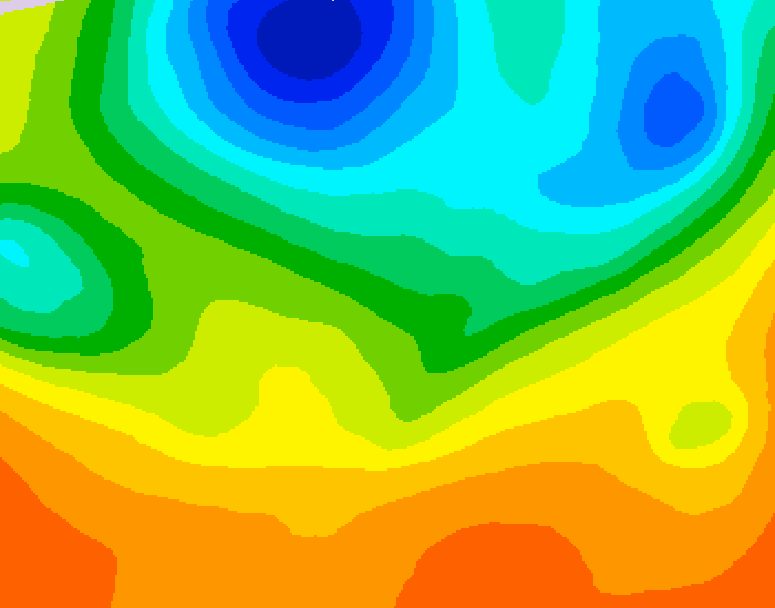 GDPS 500 millibar geopotential height 126 hour forecast chart for Canada based on 2026/05/30 1200Z data