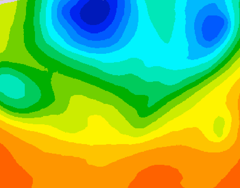 GDPS 500 millibar geopotential height 132 hour forecast chart for Canada based on 2026/05/30 1200Z data