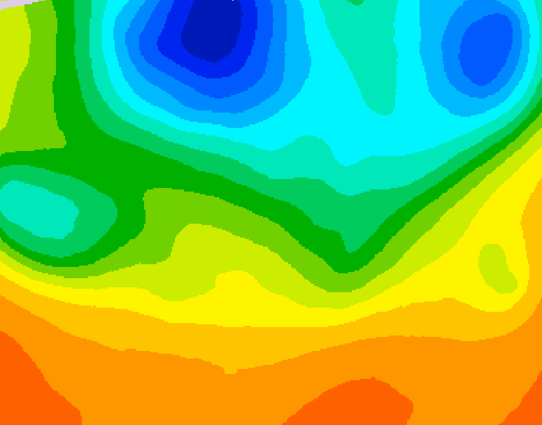 GDPS 500 millibar geopotential height 138 hour forecast chart for Canada based on 2026/05/30 1200Z data