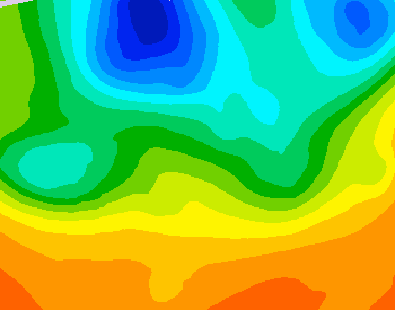 GDPS 500 millibar geopotential height 150 hour forecast chart for Canada based on 2026/05/30 1200Z data