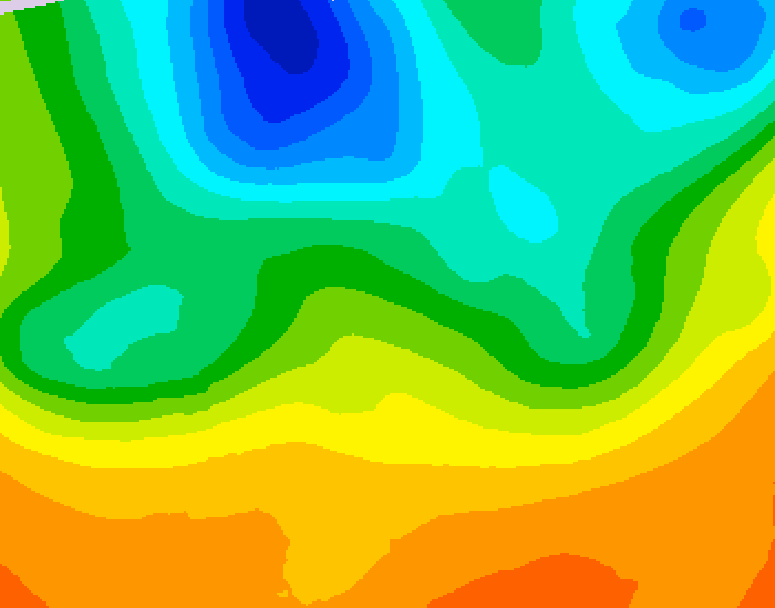 GDPS 500 millibar geopotential height 156 hour forecast chart for Canada based on 2026/05/30 1200Z data