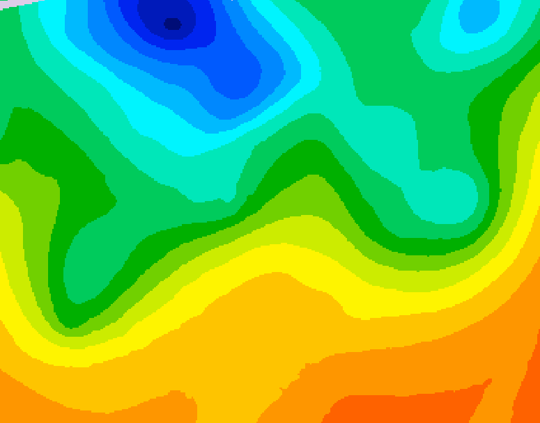 GDPS 500 millibar geopotential height 180 hour forecast chart for Canada based on 2026/05/30 1200Z data