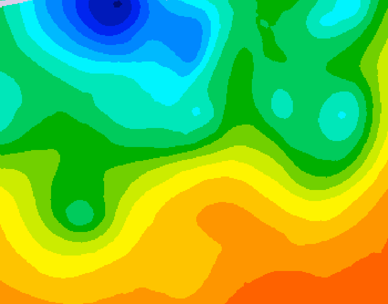 GDPS 500 millibar geopotential height 198 hour forecast chart for Canada based on 2026/05/30 1200Z data