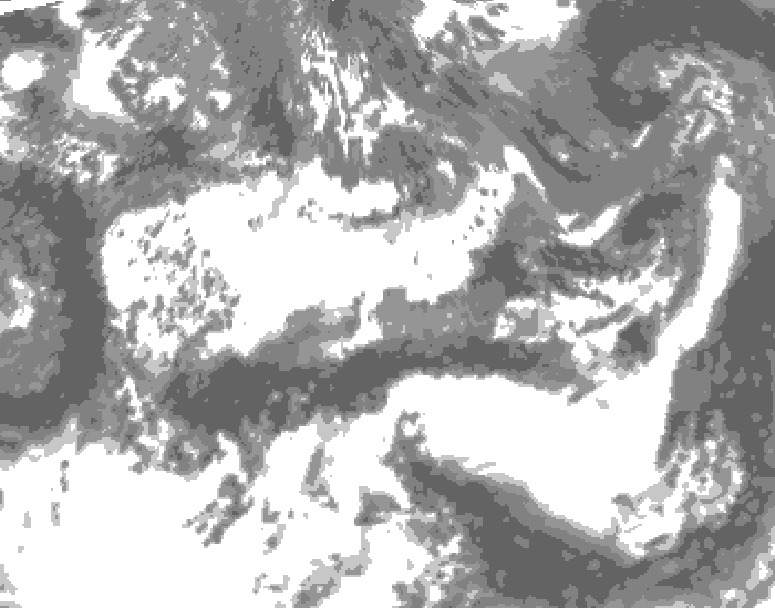 GDPS total cloud 240 hour forecast chart for Canada based on 2026/05/30 0000Z data